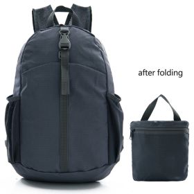 Folding Ultralight Portable Backpack as Outdoor Cycling Mountaineering Travel Backpack - Grey2