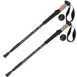 Pair 2 Alpenstock Adjustable Anti-Shock Hiking Sticks - OP2178