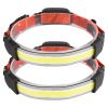 2Packs Rechargeable Headlamp 3 Light Modes White Red Light Headlight Band Flashlight Hand-free Head Torch for Fishing Camping Hiking Running - Headlam