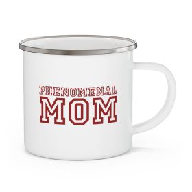 Enamel Camping Mug, Phenomenal Mom a Heartfelt Gift For Mothers, Red - 12oz