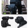 ANTARCTICA Waterproof Military Tactical Drop Leg Pouch Bag Type B Cross Over Leg Rig Outdoor Bike Cycling Hiking Thigh Bag - Black