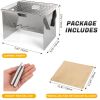 Card Stove Mini Barbecue Grill Fire Table Outdoor Firewood Stove Camping Barbecue Stove BBQ Stainless Steel Firewood Rack - Mini Card Stove