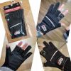 ABU Garcia Fishing Gloves Three Fingers Cut Lure Anti-Slip Leather Gloves PU Outdoor Sports Fingerless Gloves 1Pair High-Quality - M