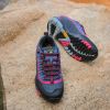 Outdoor Lover Trekking Shoes Men Waterproof Hiking Shoes Mountain Boots Genuine Leather Woodland Hunting Tactical Shoes - Dark blue rose red - 37