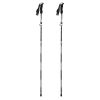 KORAMAN 1pair Carbon Fiber Collapsible Hiking Trekking Walking Pole Sticks; Lightweight Folding Quick-Lock System With Carrying Bags - Black