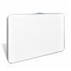 Foldable Camping Table with Metal Frame 31.5"x23.6" - White