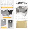 Card Stove Mini Barbecue Grill Fire Table Outdoor Firewood Stove Camping Barbecue Stove BBQ Stainless Steel Firewood Rack - Mini Card Stove