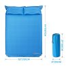 Self-Inflating Camping Outdoor Sleeping Mat with Pillows Bag - Blue