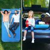 Self-Inflating Camping Outdoor Sleeping Mat with Pillows Bag - Blue