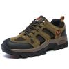 Waterproof Mens Hiking Sneakers Mountain Climbing Shoes Men Outdoor Trekking Sport Shoes Men Non-Slip Hunting Trekking Boots - Gray - 38
