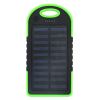 10000mAh Portable Fast Charging Power Bank USB Solar Charging with Flashlight For iPhone Xiaomi Android - Black