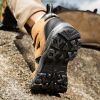 Men's Outdoor Hiking Shoes Mountaineer Climbing Sneakers Waterproof Tactical Hiking Shoes Men Camping Walking Boots - Green - 39