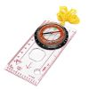 Portable Compass With Ruler Scale For Scout Hiking Camping Boating; Orienteering Map; Professional Magnifying Compass - Orange