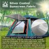 4-5 Person Camping Tent Outdoor Foldable Waterproof Tent with 2 Mosquito Nets Windows Carrying Bag for Hiking Climbing Adventure Fishing - Green