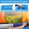 Self-Inflating Camping Outdoor Sleeping Mat with Pillows Bag - Blue