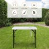 Folding Portable Fish Cleaning Cutting Table - White