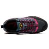 Outdoor Lover Trekking Shoes Men Waterproof Hiking Shoes Mountain Boots Genuine Leather Woodland Hunting Tactical Shoes - Dark blue rose red - 35